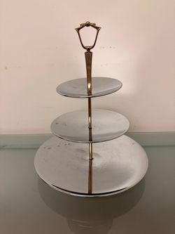 Vintage 3-Tier Tea Tray