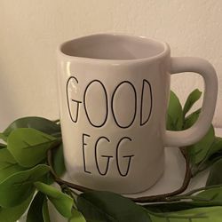 New Rae Dunn Good Egg Bad Egg Double Sided Mug