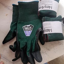 HexArmor Cut-Resistant Puncture-Resistant Nitrile Palm Knit Work Gloves | Helix® 1071 | Medium