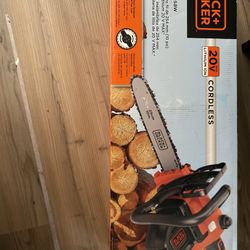 black+ decker 10in cordless chainsaw  20 v