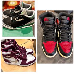Men’s Nike Jordan 1 and 3 READ DESCRIPTION for size/price