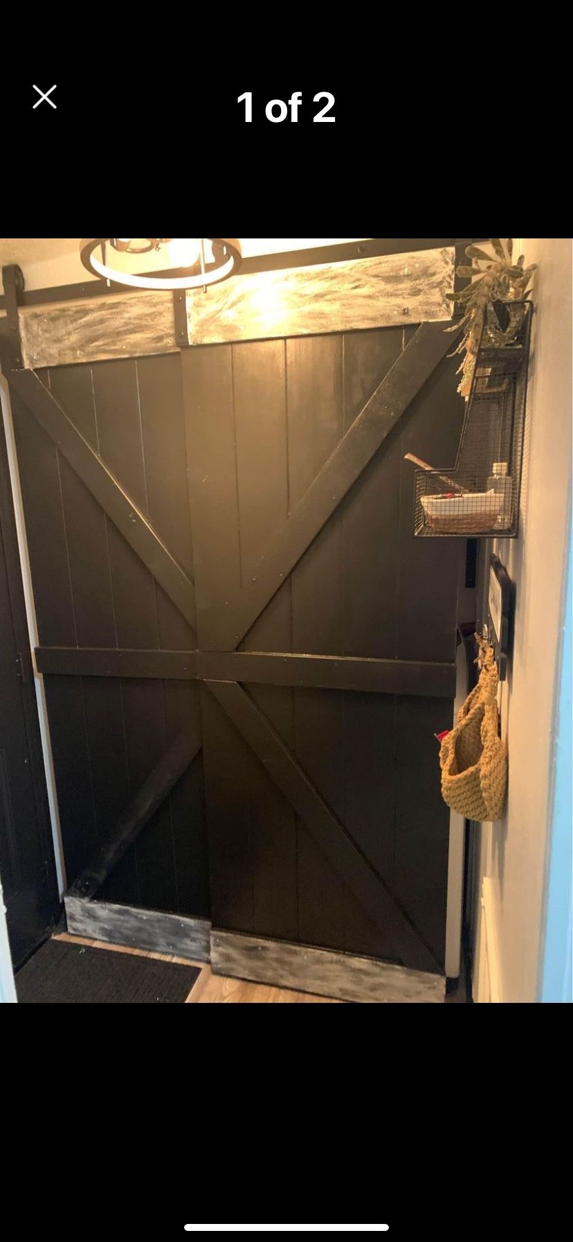 Black Bran Doors Only No Hardware Asking $160 For The Doors 30x85 Are The Size Of The Doors