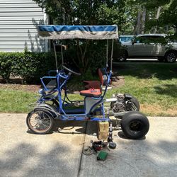 3 Seater Bike 6hp Honda Runs Great 