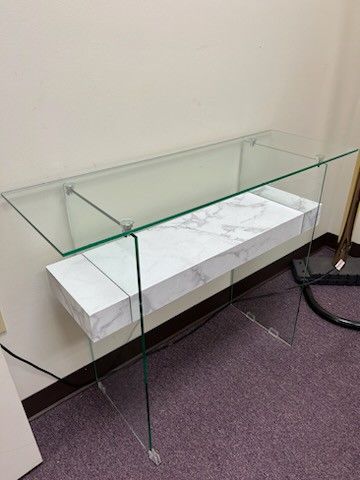 Glass Desk Or Console Table 