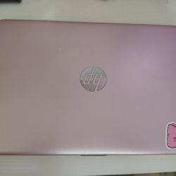 Pink HP Laptop With Charger