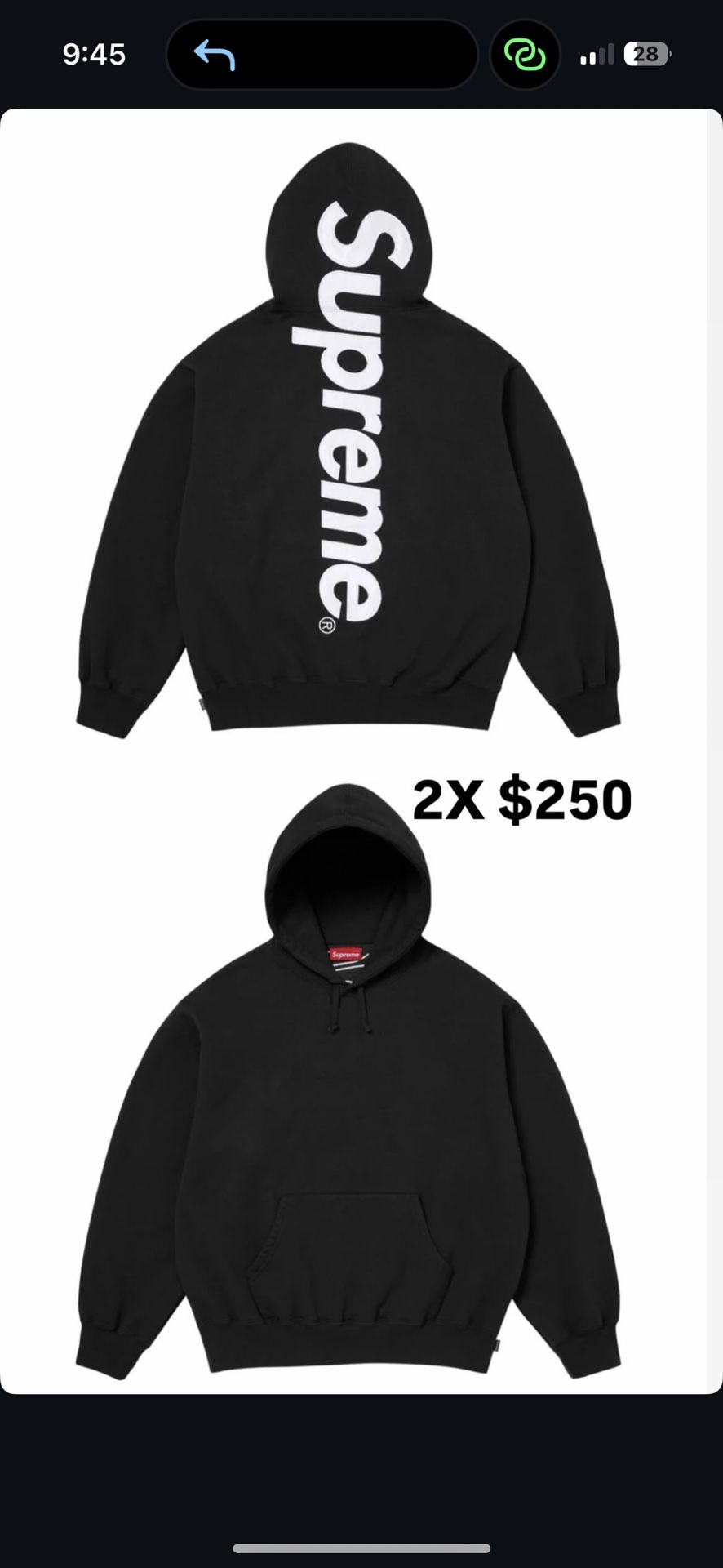 Supreme Men’s Hoodie