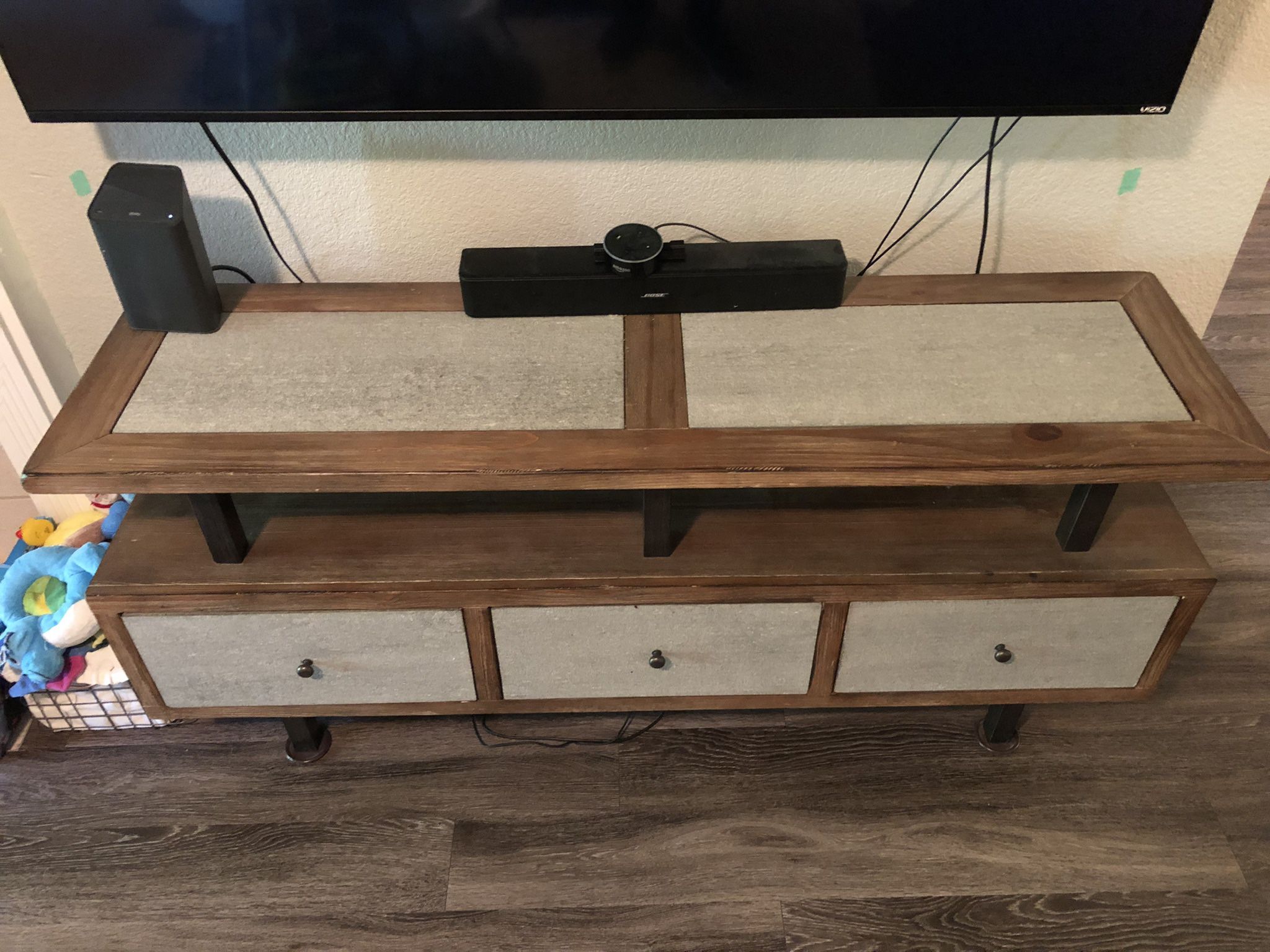 Tv Stand W/ Side Table