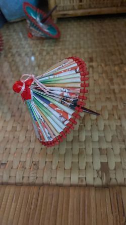 Vintage Japanese Origami Umbrella Parasol 