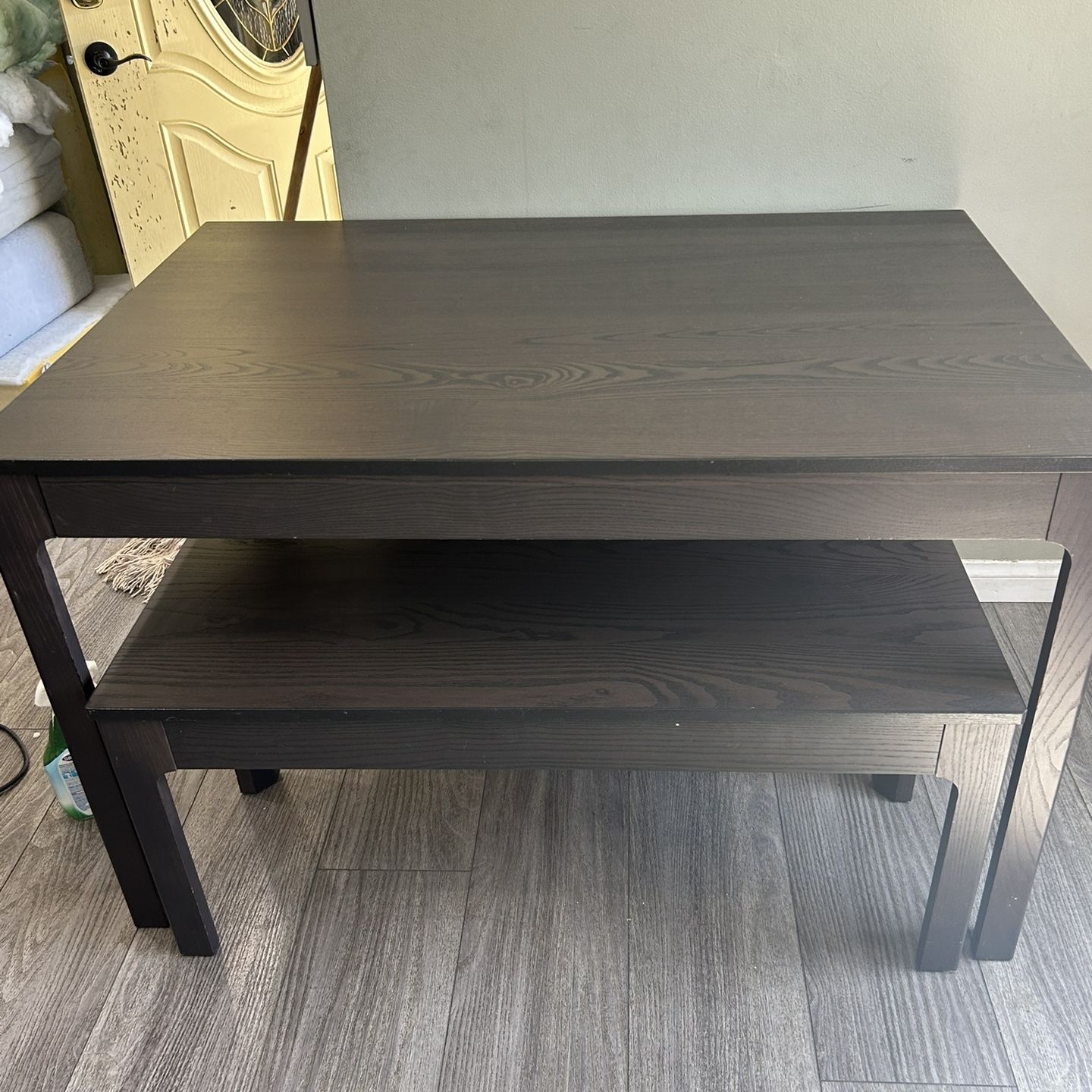 EKEDALEN Extendable table, dark brown, 47 1/4/70 7/8x31 1/2