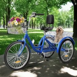 Adult Tricycle, Bicycle,  3 Wheel 26 Inch Wheels . Great For Shopping, Outdoor Activities 