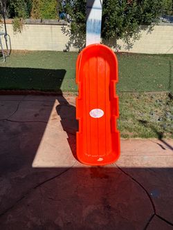 Used ESP 48” Day Glow sno-twin two rider sled neon orange