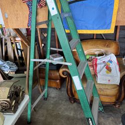 Husky 6 ft fiberglass A-frame ladder
