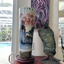 Chinese Umbrella Vase
