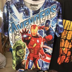 Avengers boys 6/7 Silky shirt