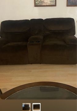 Brown couches