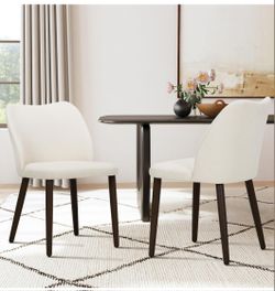 COLAMY Upholstered Dining Chairs Set of 2