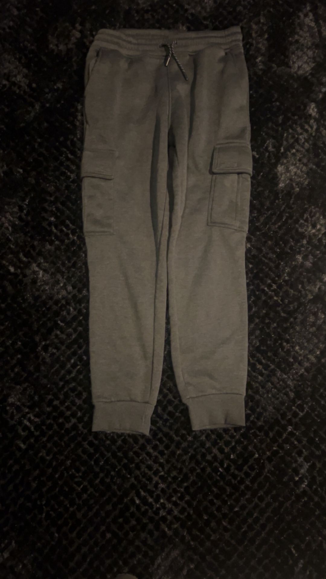 Southpole Gray Cargo Joggers – Fleece Sweatpants (M)