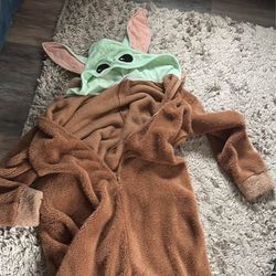 Adult baby yoda onesie