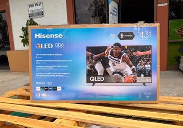 43QD65 43” Hisense smart 4k Qled tv