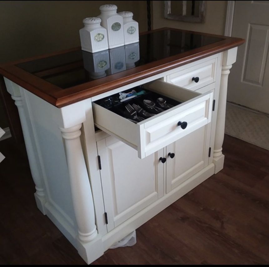 Kitchen Island With Marble Top