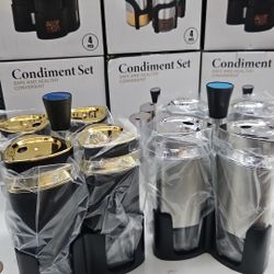 Condiment Set Of 4, 2 Color Options