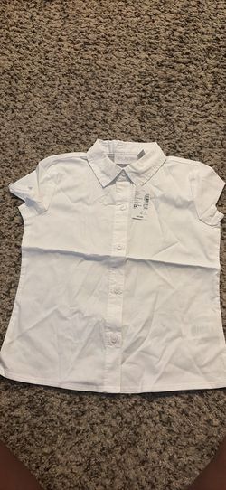 Brand new button down uniform shirt small (5-6)
