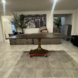 Restoration Hardware Aero Dining Table 96”