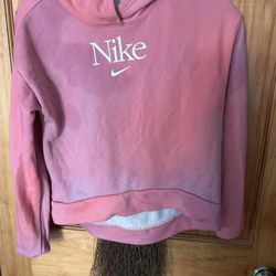 Nike Sportswear Big Kids' (Girls Large - Pink/White) Pullover Hoodie DJ5824