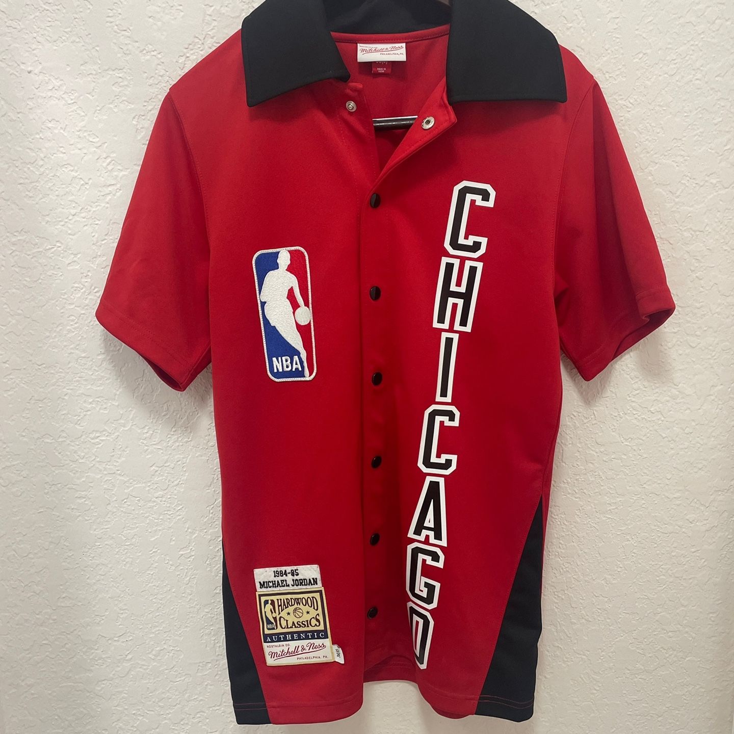 Mitchell & Ness Authentic Shooting Shirt Michael Jordan in White