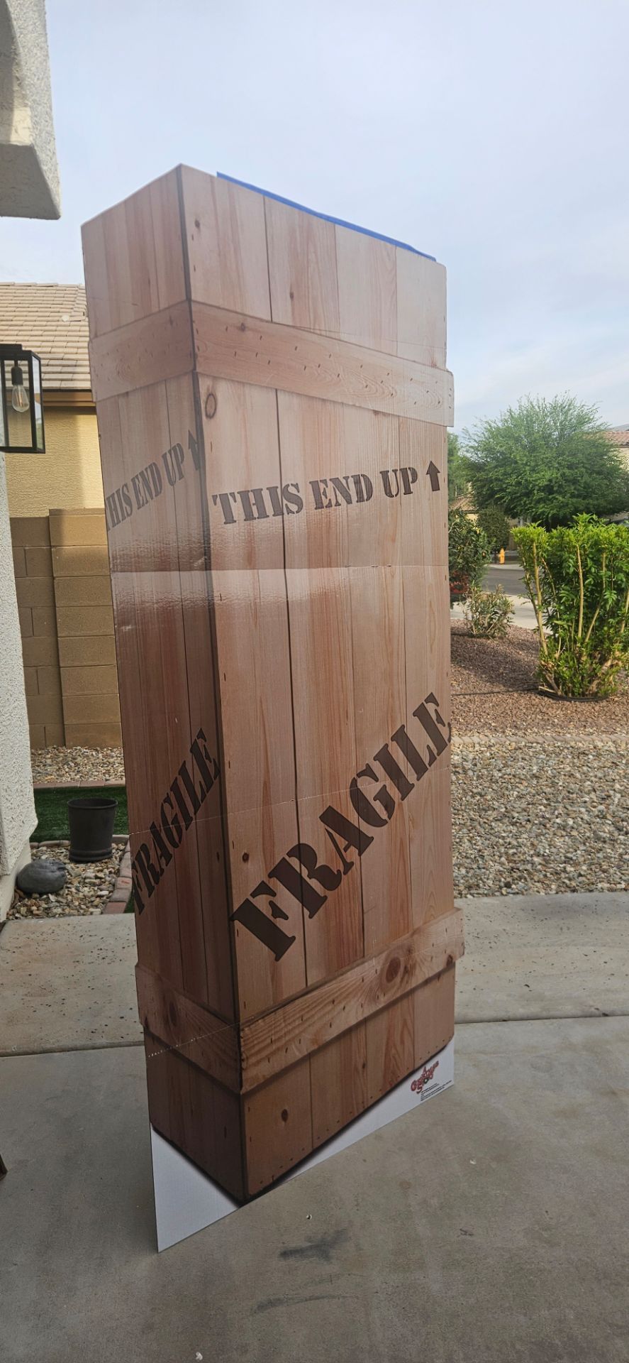 Fragile crate Halloween decor