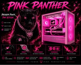 RTX 5070 12GB, 7500X3D “Pink Panther” WHITE GAMING PC, 32GB DDR5 6000 CL30, 2TB Gen4 NVMe