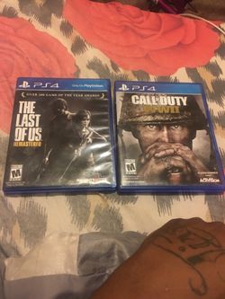 Ps4 games the last of us & Cod WW2