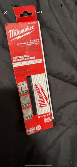 Milwaukee 6-1/2 FT Engineer's Composite Folding Rule 48-22-3802