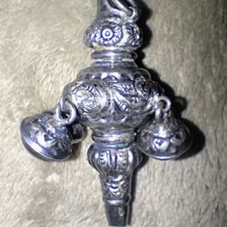 Vintage Victorian Sterling Baby Rattle