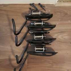Four Swivel Bike Wall Hangers