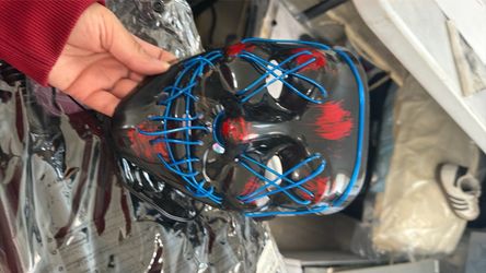 LED Light-Up Halloween Purge Mask