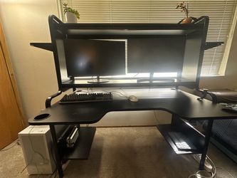 IKEA FREDDE Gaming & Computer Desk (Black) - Pre-Assembled