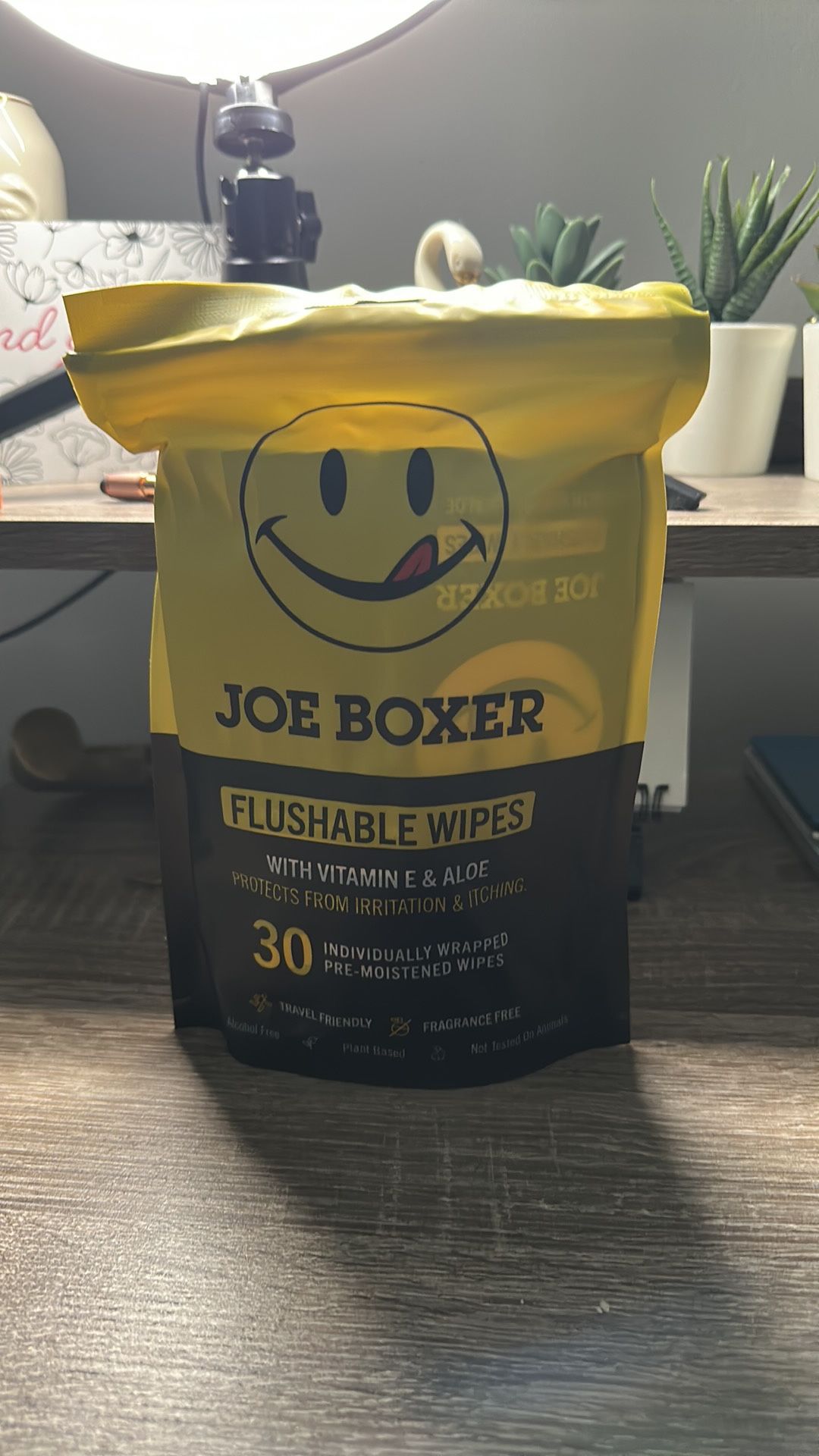 Joe Boxer Flushable Wipes