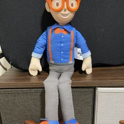Blippi Bendable Plush Doll, 16inch Tall