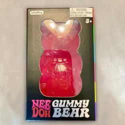Schylling Gummy Bear Nee Doh Squishy New Pink Sealed Box Sensory Fidget Toy