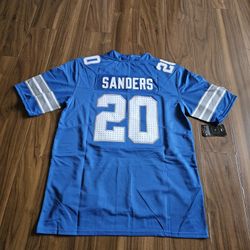 Lions Sanders Blue Jerseys $60ea Firm S M L Xl 2x 3x 