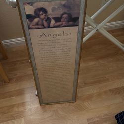 Angels Framed Print 12x36