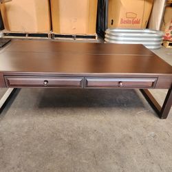 Center Coffe Table Espresso Color 56x32x17 New 
