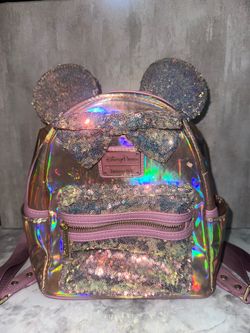 Disney Parks x Loungefly Minnie Mouse Holographic Mini Backpack