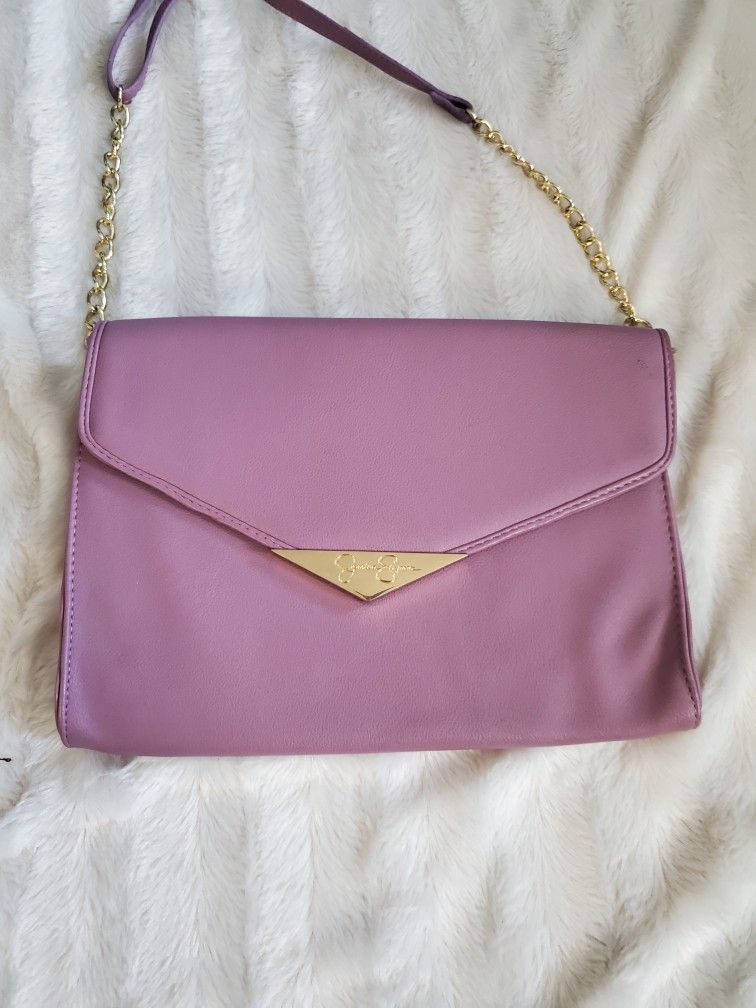 JESSICA SIMPSON ~ DUSTY MAUVE CLUTCH/ CROSSBODY!
