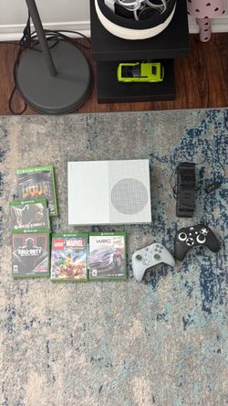 Xbox w/ controllers and games