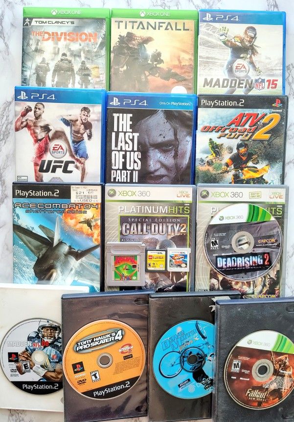 $5 Video Games! Xbox 360, PlayStation 4, PlayStation 2, Game Boy, DS And 3DS +๐จ FREE GAME ๐จ