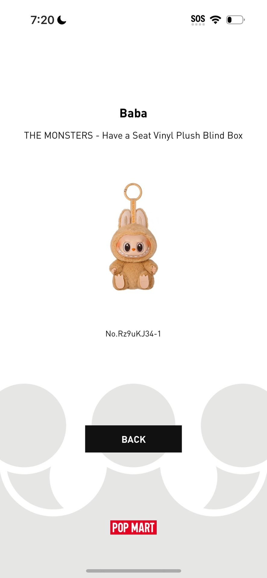 Pop Mart Labubu The Monsters V2 Have a Seat “Baba” Vinyl Plush Pendant Sealed New 100% Authentic 