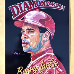 1994 Donruss Diamond King Jumbo 5x7 Barry Larkin 08929/10,000
