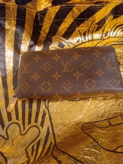 Authentic LOUIS VUITTON Monogram Canvas Leather Zippy Long Clutch Wallet France